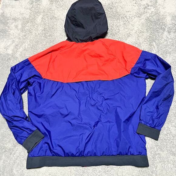 Nike Windrunner Jacket Mens XL Red Blue Full Zip Hooded 727324 - Picture 3 of 9
